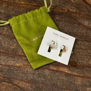 Tory Burch Gold Star and Moon Earrings
